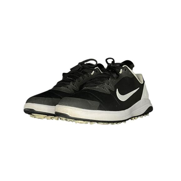 Mens Nike Infinity G Golf Spikeless Shoes Size 8.5 Black White - Picture 2 of 6